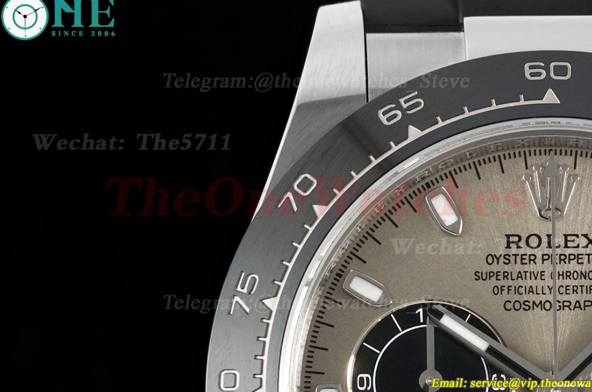 Clone Dial 40mm SS VSF 116519 Grey SS DD4130 Daytona Super 0402